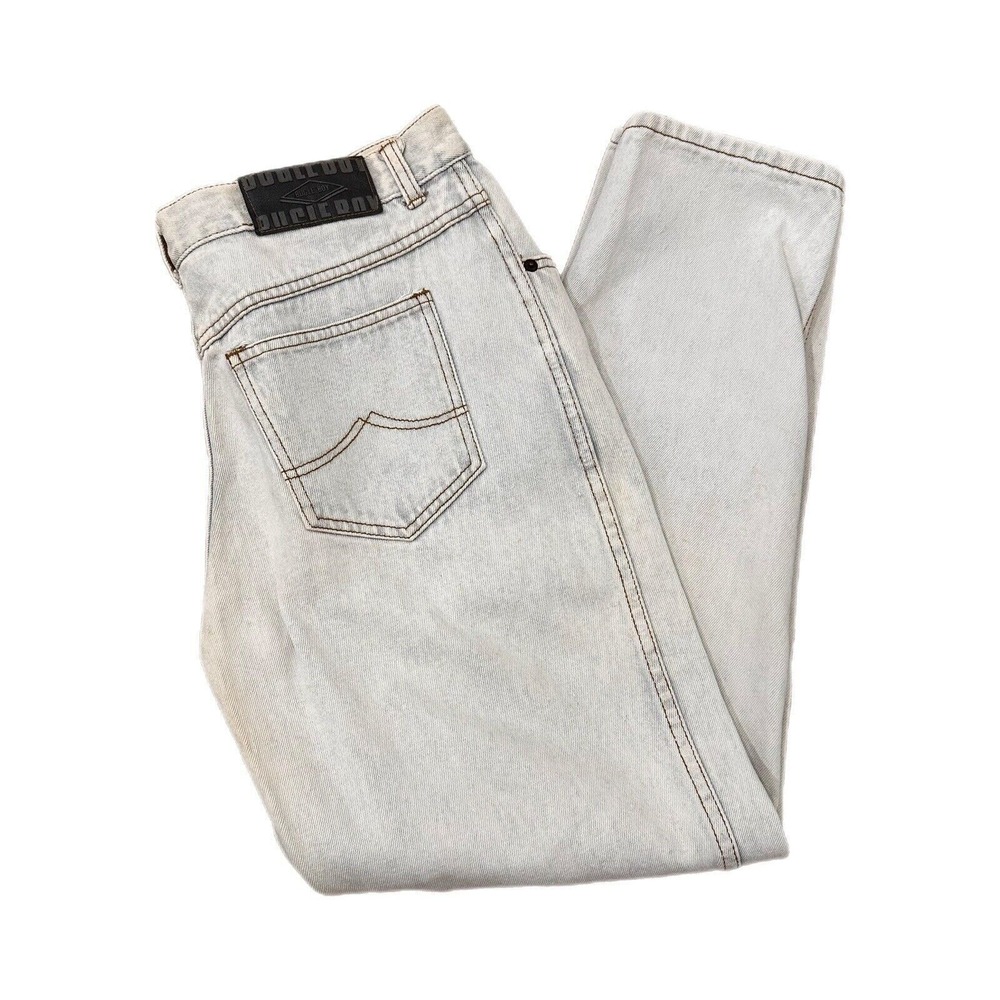 Bugle Boy Men's Jeans Basic Size 32 x 30 Vintage Cotton Light Washed Distressed